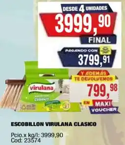 Maxiconsumo Virulana escobillon clasico oferta