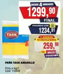 Maxiconsumo Task paño amarillo oferta