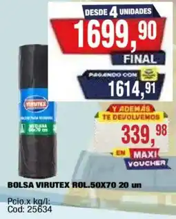 Maxiconsumo Virutex bolsa para residuos oferta