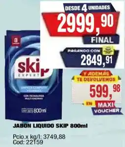 Maxiconsumo Skip jabon liquido oferta
