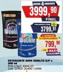Maxiconsumo Woolite detergente ropa oferta