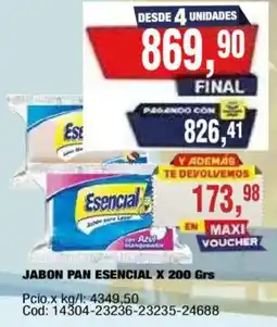 Maxiconsumo Esencial jabon pan oferta