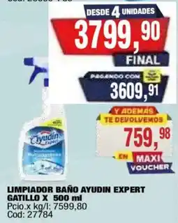 Maxiconsumo Ayudin limpiador baño expert oferta