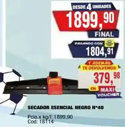 Maxiconsumo Secador esencial negro n*40 oferta