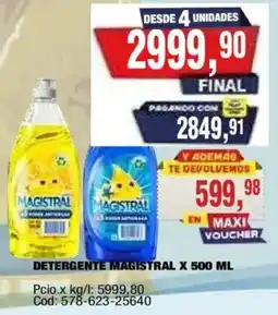 Maxiconsumo Magistral detergente oferta