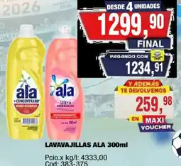 Maxiconsumo Ala lavavajillas 300ml oferta