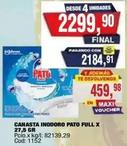 Maxiconsumo Pato canasta inodoro full oferta