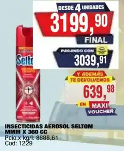 Maxiconsumo Seltom insecticidas aerosol oferta