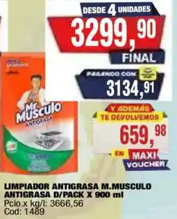 Maxiconsumo Mr Musculo limpiador antigrasa oferta