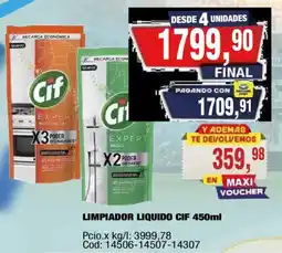 Maxiconsumo Cif limpiador liquido oferta