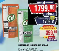 Maxiconsumo Cif limpiador liquido oferta