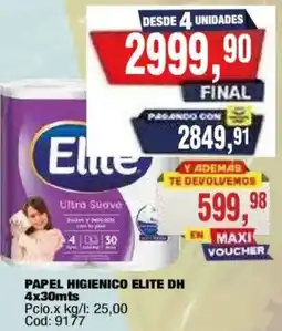 Maxiconsumo Elite papel higienico oferta