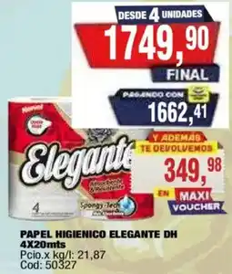 Maxiconsumo Elegante papel higienico oferta