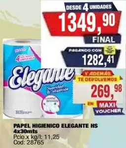 Maxiconsumo Elegante papel higienico hs oferta