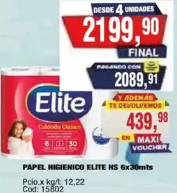 Maxiconsumo Elite papel higienico oferta