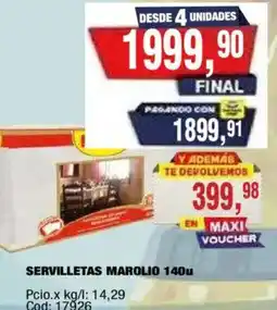 Maxiconsumo Servilletas marolio oferta
