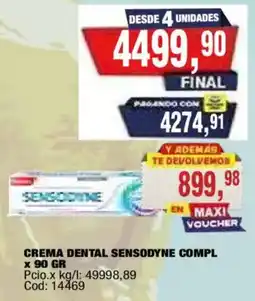 Maxiconsumo Sensodyne crema dental compl oferta