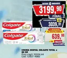 Maxiconsumo Colgate crema dental total oferta