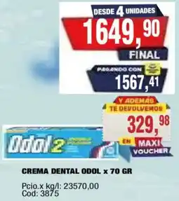 Maxiconsumo Odol 2 crema dental oferta