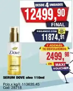 Maxiconsumo Dove serum oleo oferta