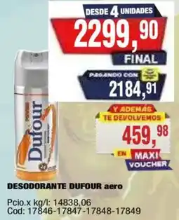 Maxiconsumo Dufour desodorante aero oferta