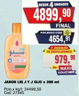 Maxiconsumo Johnson jabon liquido y j glic oferta