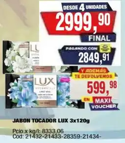 Maxiconsumo Lux jabon tocadador oferta