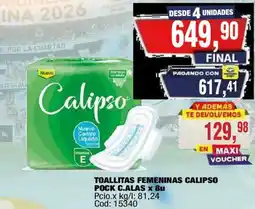 Maxiconsumo Calipso toallitas femeninas oferta