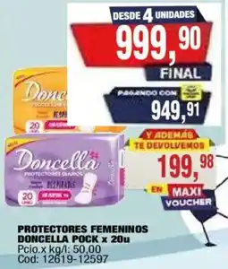 Maxiconsumo Doncella protectores femeninos oferta