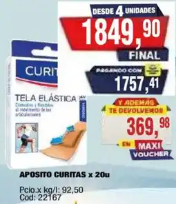 Maxiconsumo Curitas tela elástica oferta
