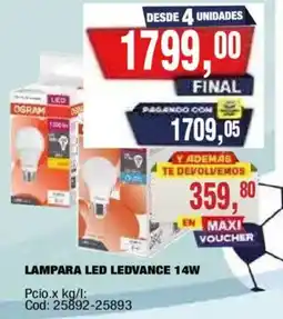 Maxiconsumo Osram lampara led ledvance 14w oferta