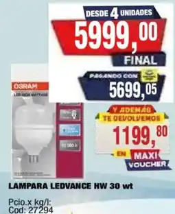 Maxiconsumo Osram lampara ledvance hw oferta