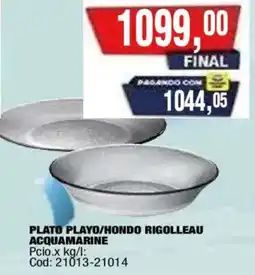 Maxiconsumo Rigolлеau plato playo/hondo acquamarine oferta