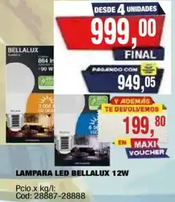 Maxiconsumo Bellalux lampara led oferta