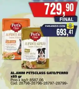Maxiconsumo Pet's Class alimento humero oferta