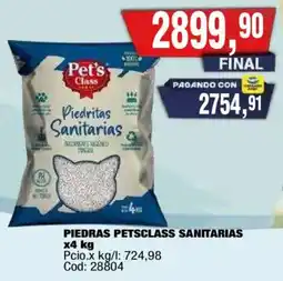 Maxiconsumo Pet's class piedrititas sanitarias oferta