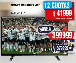 Maxiconsumo Noblex smart tv 43" oferta