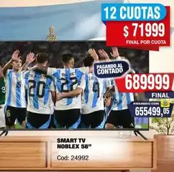Maxiconsumo Noblex smart tv 58" oferta