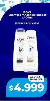 Supermayorista Vital Dove - shampoo y acondicionador oferta