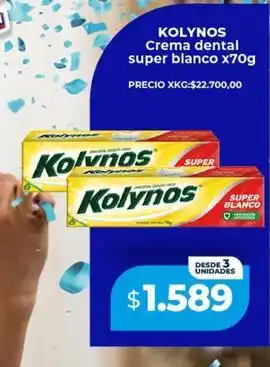 Supermayorista Vital Kolynos crema dental super blanco oferta