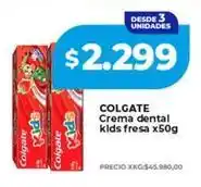 Supermayorista Vital Colgate - crema dental kids fresa oferta