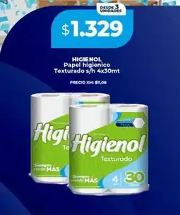 Supermayorista Vital Higienol - papel higienico texturado s/h oferta