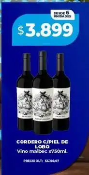 Supermayorista Vital Malbec - cordero c/piel de lobo oferta