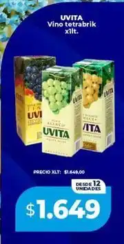 Supermayorista Vital Uvita - vino tetrabrik oferta