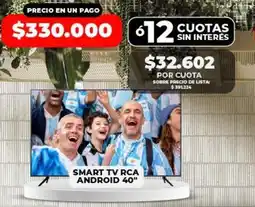 Supermayorista Vital Rca - smart tv android 40 oferta