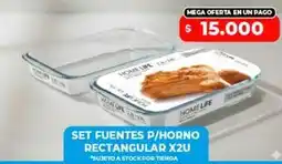 Supermayorista Vital Fuentes p/horno rectangular oferta