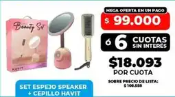 Supermayorista Vital 66 - set espejo speaker + cepillo oferta