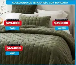 Supermayorista Vital King - acolchado de terciopelo con bordado oferta