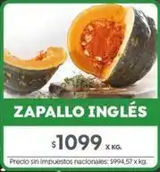 Jumbo Zapallo inglés oferta