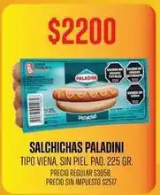 Supermercados Vea Paladini salchichas oferta